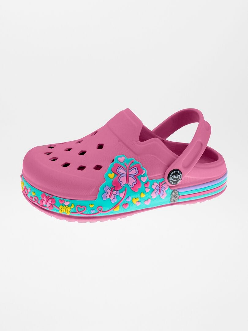 ZUECOS CON DETALLES EN 3D  ROSA