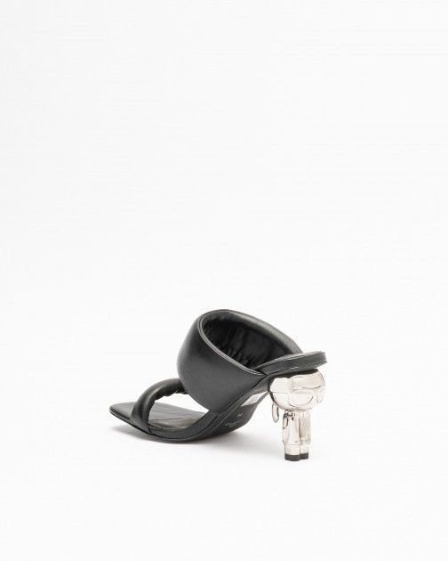 ZUECOS KARL LAGERFELD IKON HEEL PADDED 2STRAP NEGRO