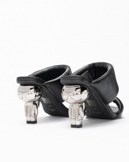 ZUECOS KARL LAGERFELD IKON HEEL PADDED 2STRAP NEGRO
