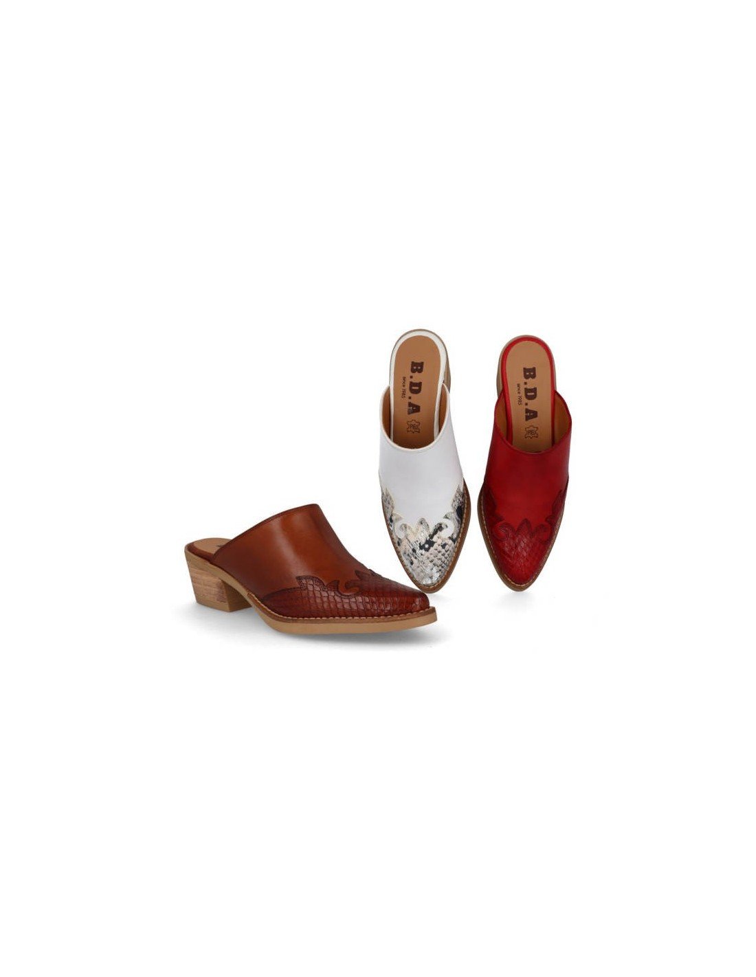 Zuecos mule piel