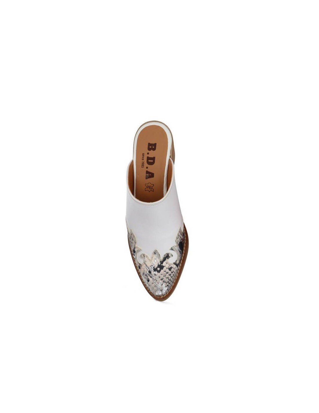 Zuecos mule piel